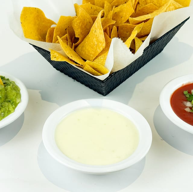 Cheese Dip and Chips.