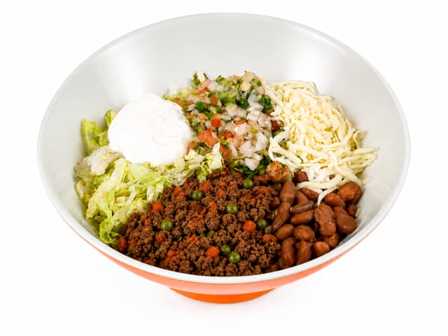 Carne Molida Burrito Bowl.
