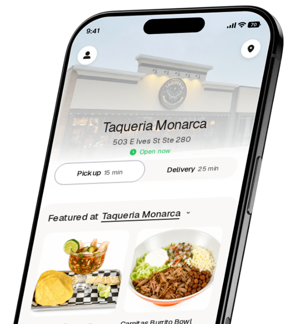 Taqueria Monarca app preview